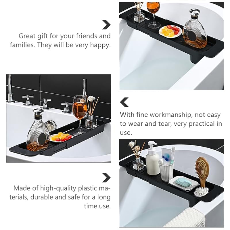 Telescopic Bathtub Tray with Anti-Slip Design - Expandable to 22.44in