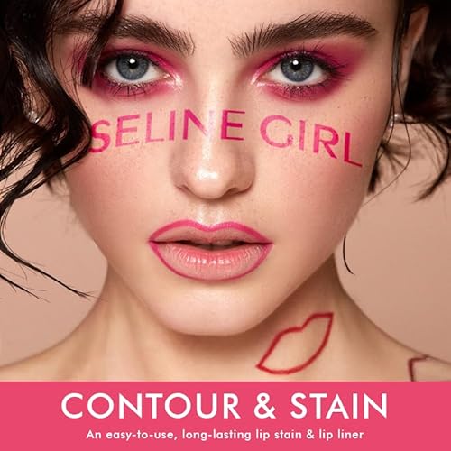 Lip Tint Stain 7 Colors£¬Long Lasting Velvet Finish£¬Lightweight & Non-Sticky£¬Dual Use Lip & Cheek Stain£¬Portable Applicator Pen 002# rosewood