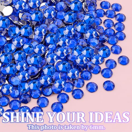 Royal Blue 30000Pcs Resin Rhinestones with Tweezers & B7000 Glue - Large Pack for Crafts & DIY Jewelry