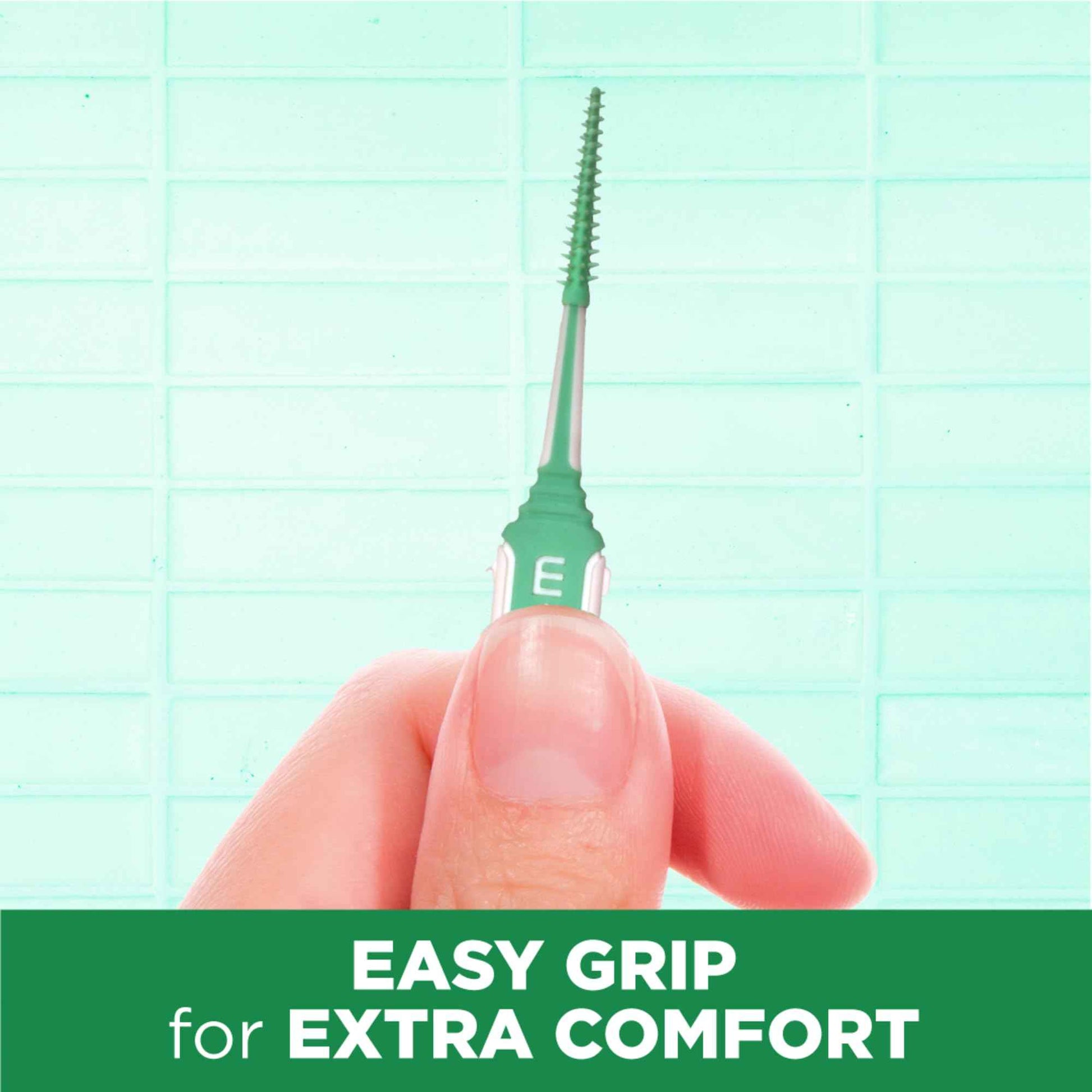 GUM Soft-Picks Comfort Flex, Mint, Easy to Use Dental Picks for Teeth Cleaning Health, Disposable Interdental Brushes with Convenient Carry Case, Dentist Recommended, 80 Count (Pack of 4)