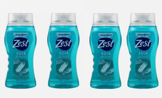 Zest Aqua Body Wash, 18 Oz (Pack Of 4)