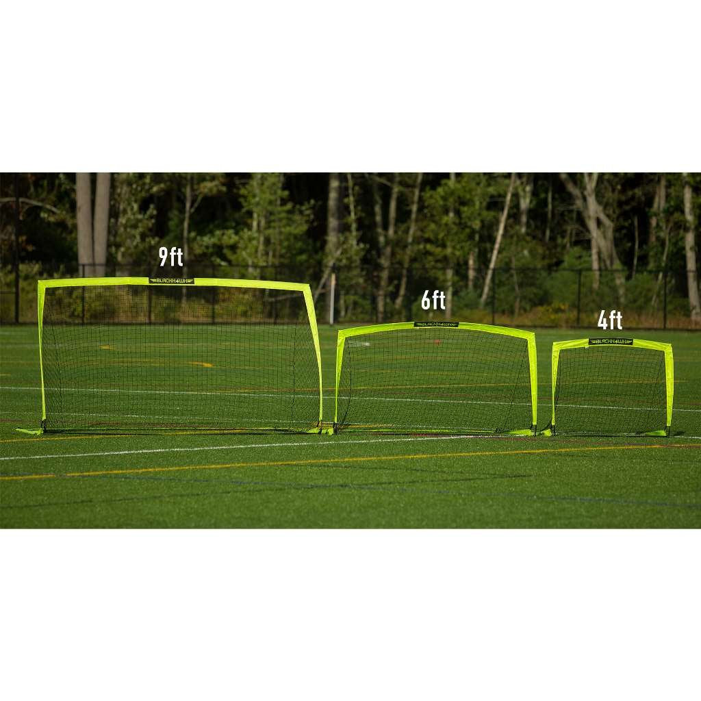 Franklin Sports Blackhawk Soccer Goal, 9' x 5.5', Optic Yellow