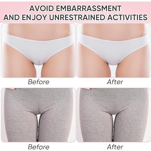 4 Packs C-amel Toe Concealer for Women,Silicone Anti C-amel Toe Guard,Reusable Invisible Self-Adhesive Silicone C-amel Toe Pads for Women,C-amel Toe Cover for Leggings Swimsuits All