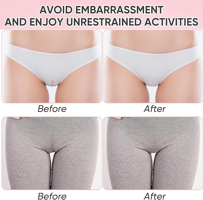 Camel Toe Concealer Silicone Covers for Women - 4 Pack Swimsuit Shaping Pads