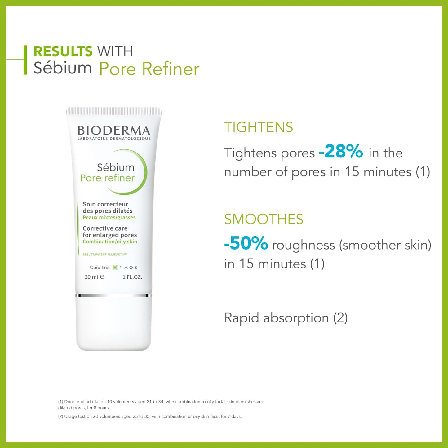 Bioderma - Sébium - Pore Refiner Cream - Corrective Care for enlarged pores - For Combination to Oily Skin - 1 fl.oz.