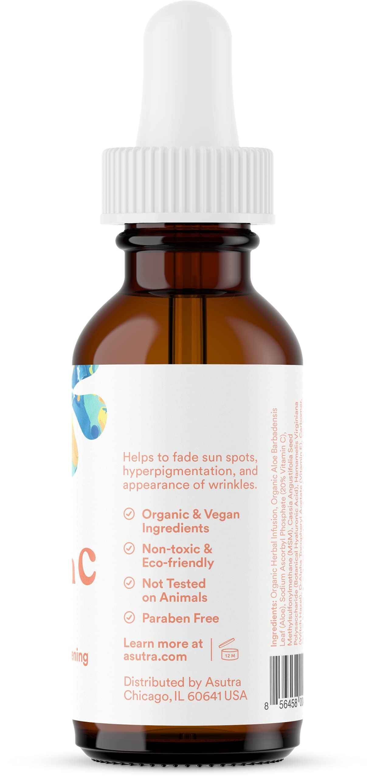 ASUTRA Face Serum Variety Pack, 3 Products - 1 fl oz 2.5% Retinol, 1 lf oz 20% Vitamin C, 1 fl oz Hyaluronic Acid Face Serum