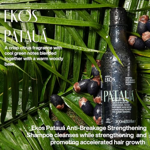 Natura - Ekos Patau? Hair Anti-Breakage Re-Strengthening Shampoo - Prevent Hair Loss - Fortify Roots & Strands - Vegan Hair Care - Brazilian Beauty Secrets - Personal & Self Care - 10.1 fl oz (300ml)
