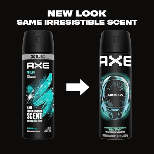 AXE Apollo Deodorant Body Spray for Men, 5.1 oz