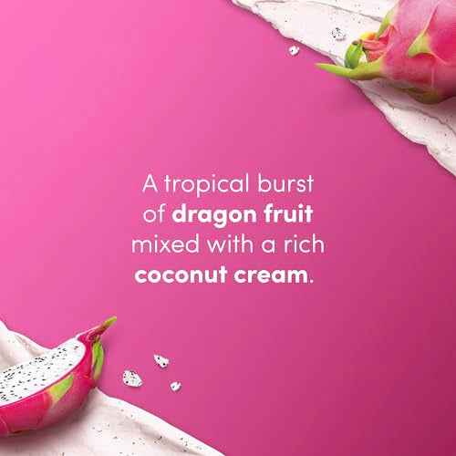 Dove Body Scrub Dragon Fruit & Coconut Cream Body Scrub Exfoliates and Deeply Nourishes for Smooth, Radiant Skin 15 oz