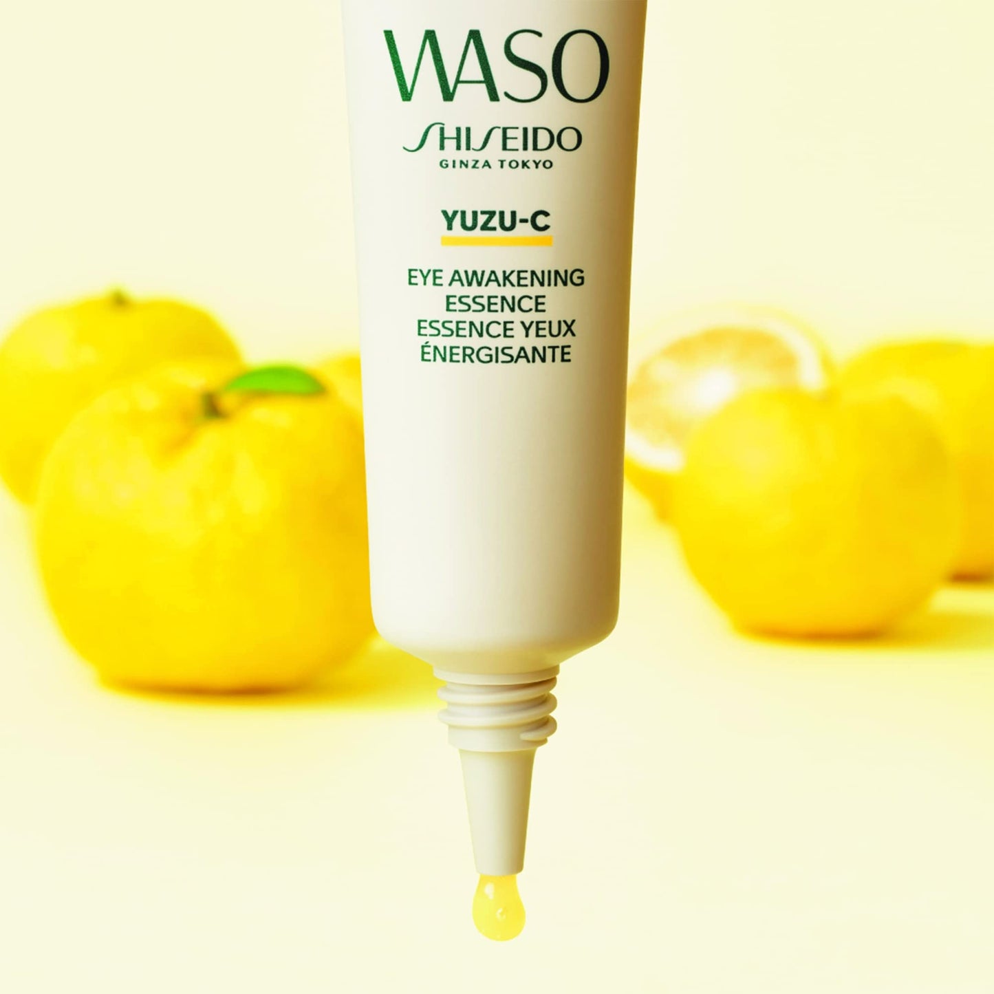 Shiseido Waso YUZU-C Eye Awakening Essence - 0.72 oz - Targets Dark Circles & Puffiness - With Vitamin C - 12-Hour Hydration - Vegan, Fragrance Free & Non-Comedogenic