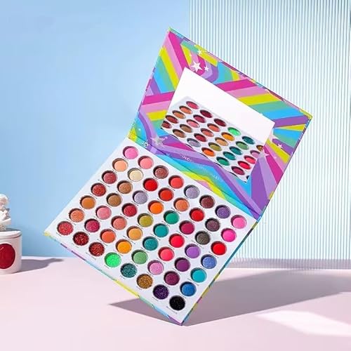 Colorful Makeup Palette 56 Colors Bright Eyeshadow Palette Highly Pigmented Matte Shimmer Eye Shadow Pallet Cosmetics