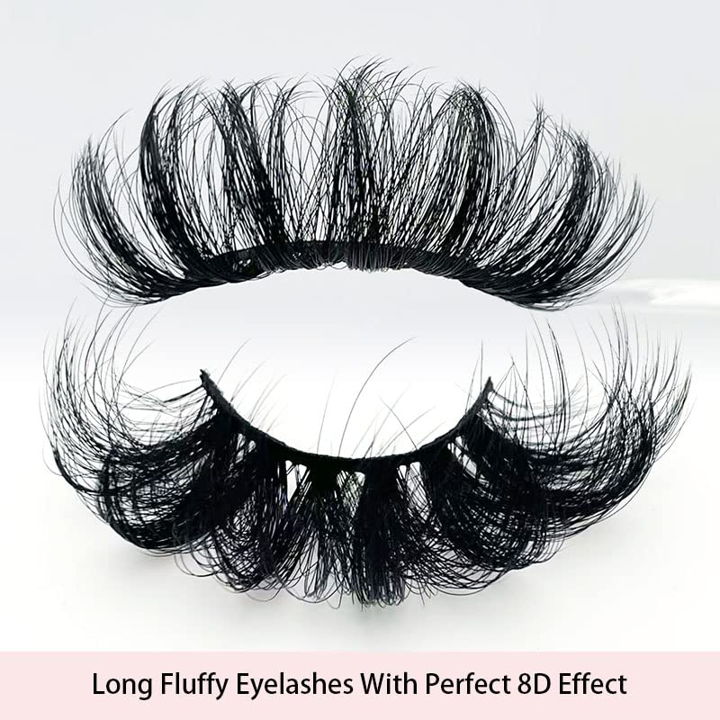 Lavishairs 5D Mink Lashes 25mm Fluffy False Eyelashes