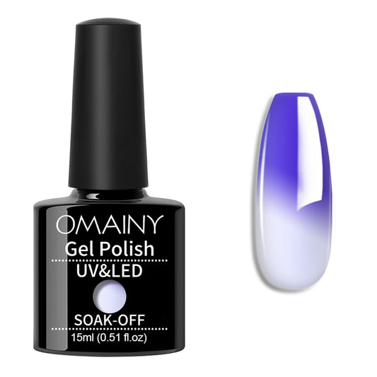 Omainy Gel Nail Polish 15ML,Color Changing Gel Nail Polish,Mood Changing Gel Nail Polish,Shellc Uv Gel Nail Polish,Temperature Color Changing Gel Polish With Gift Box