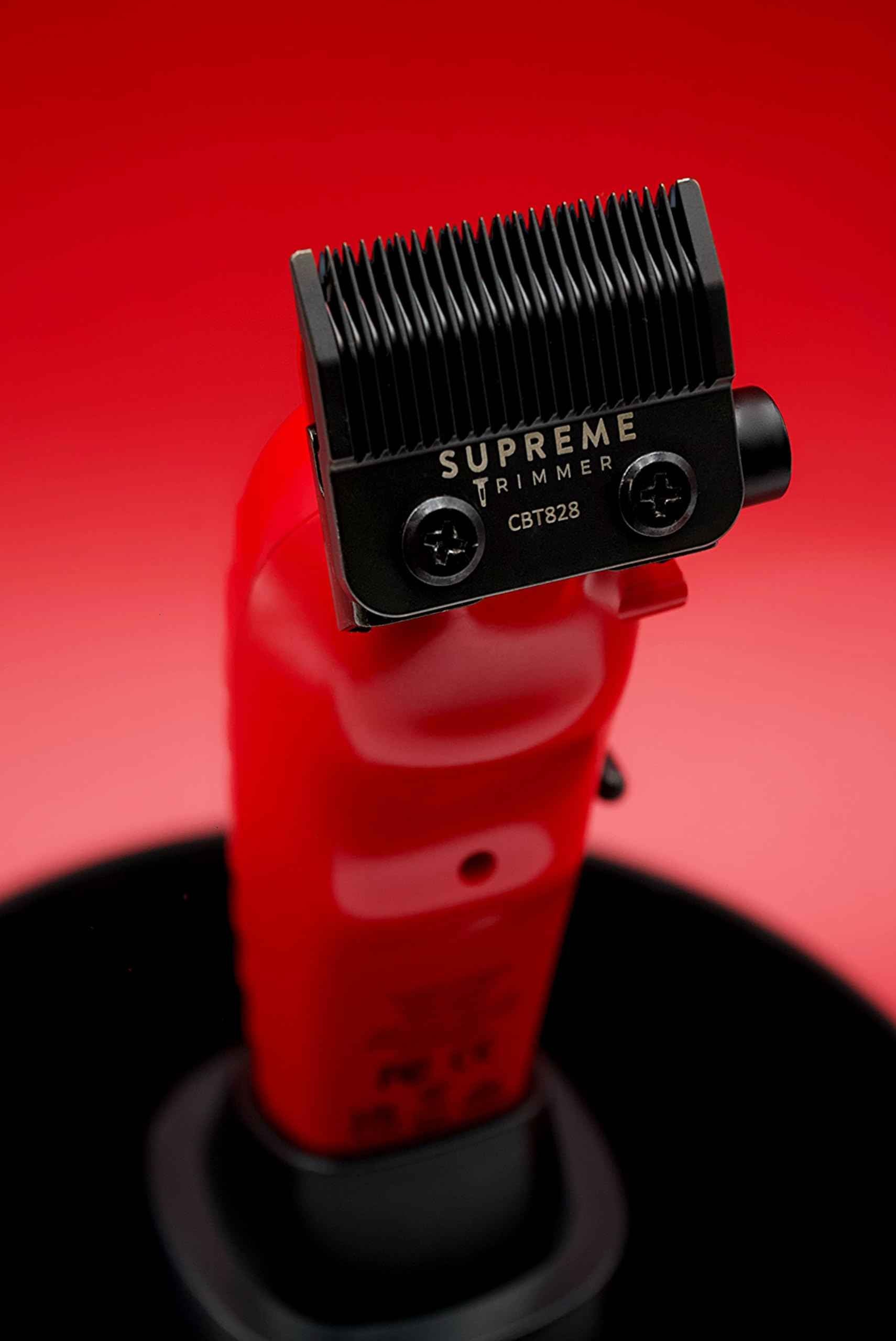 Supreme Trimmer DLC Coated Steel Replacement Blade CBT828 | Taper Blade for Hair Clippers | Black