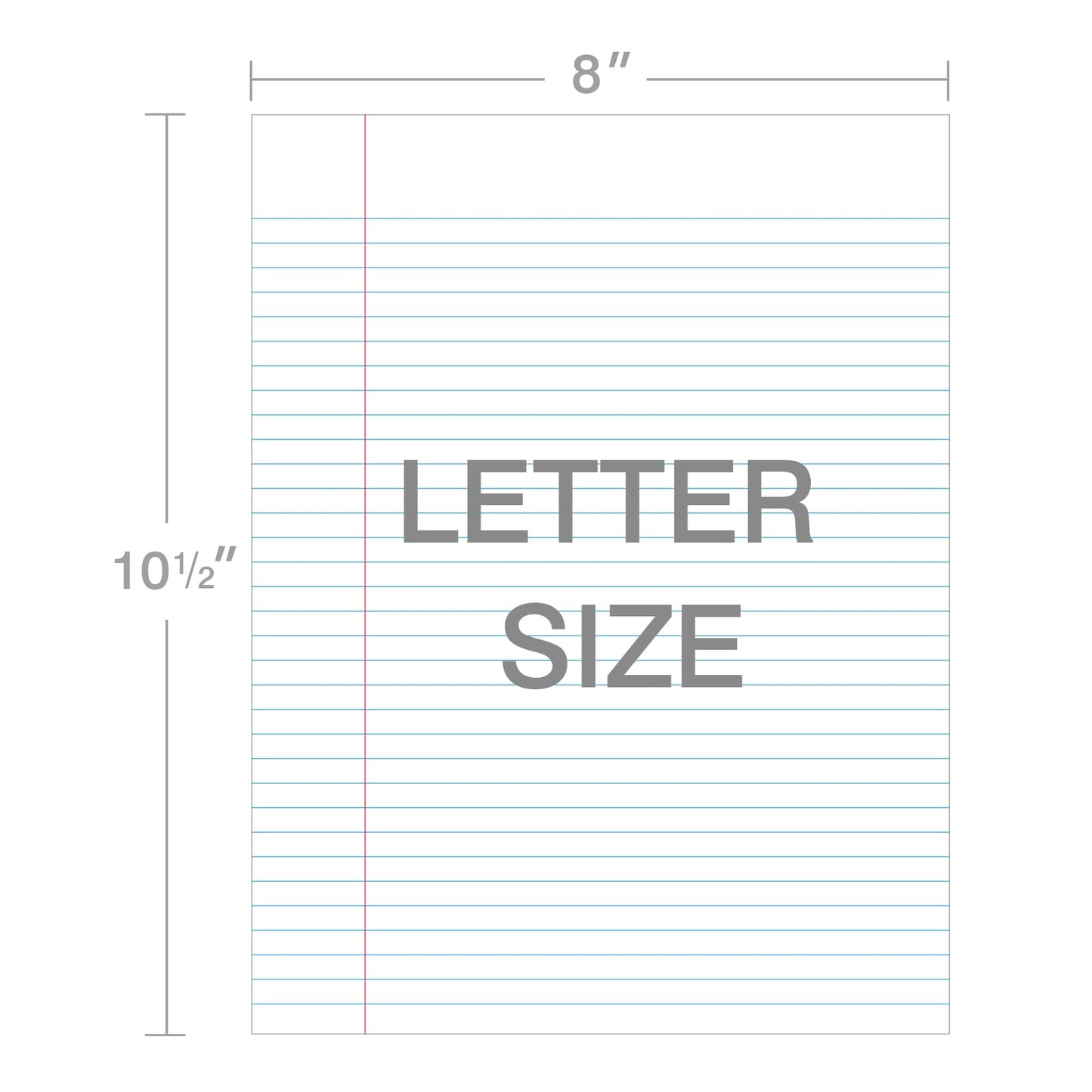 Kaisa3 Pack Notebook Paper College Ruled 3-Hole Punched Loose Leaf Paper 8x10.5 Lined Paper College Ruled Filler Paper for 3-Ring Binder Paper 150 Sheets/Pack (3 Pack-college) F15001C-3pk