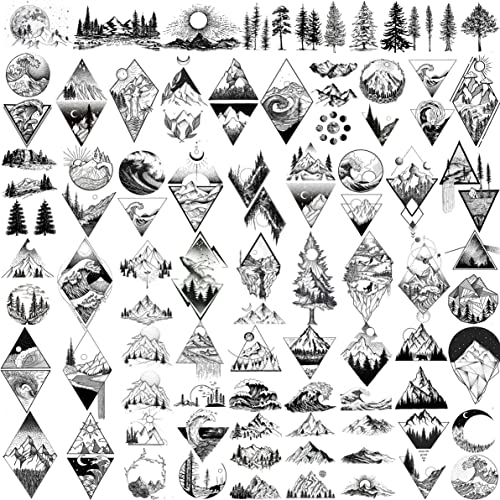 GOROMON 52 Sheets Temporary Tattoos for Men Women Kids