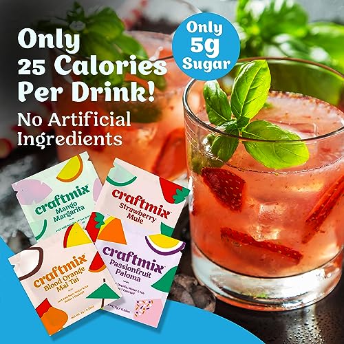 Craftmix Variety Pack Cocktail & Mocktail Mixer - 12 Pack