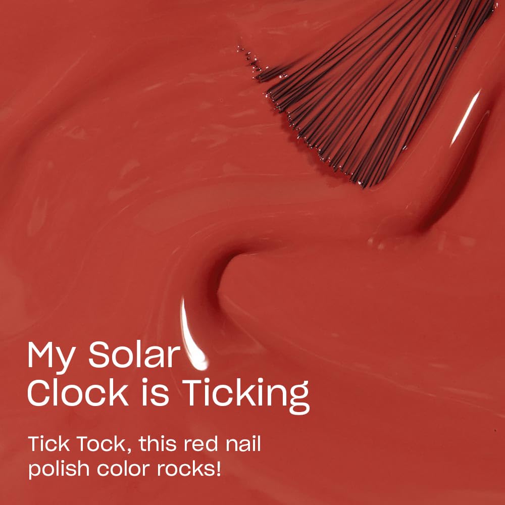 OPI Nail Lacquer, My Solar Clock is Ticking, Red Nail Polish, Peru Collection, 0.5 fl oz