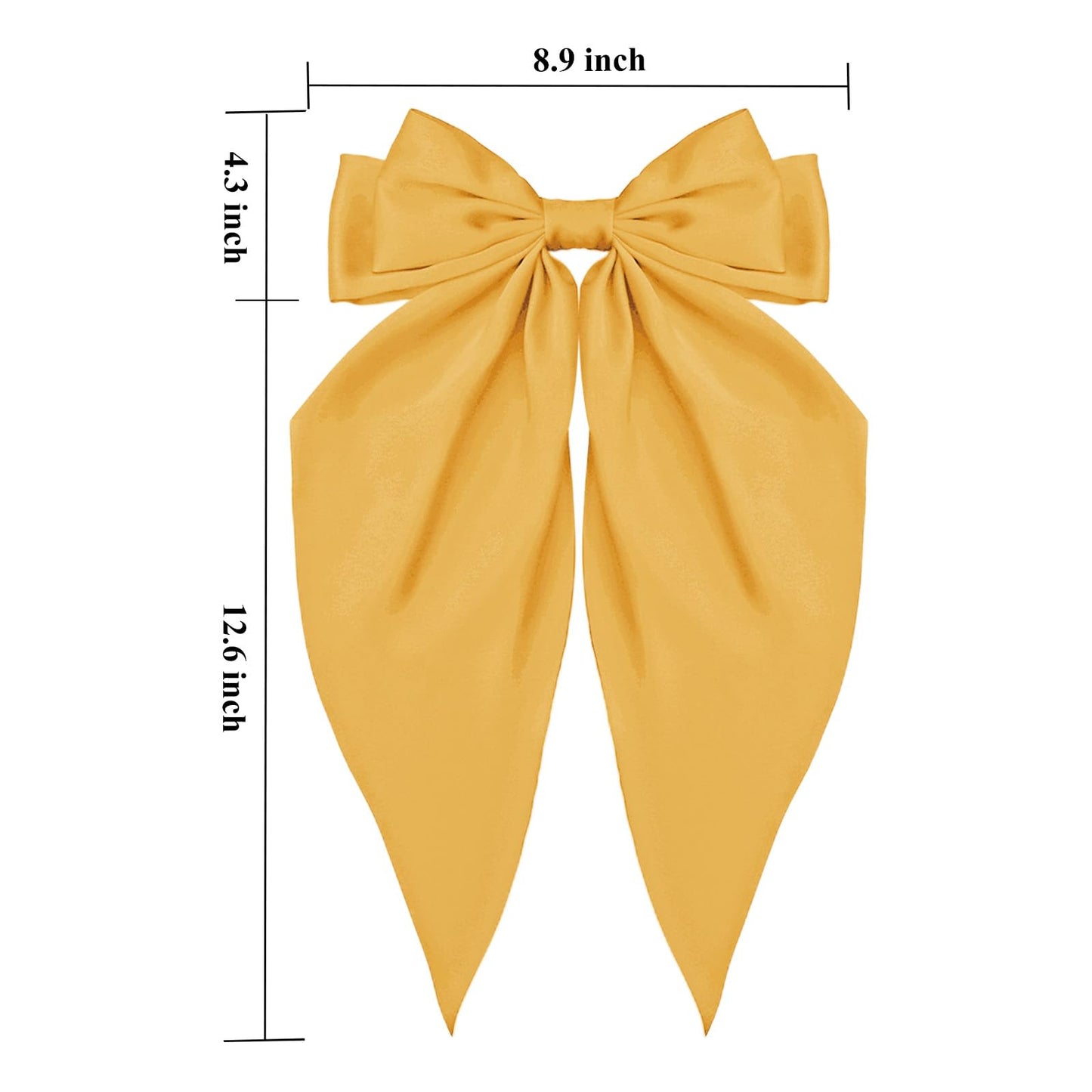 Canitor Hair Bows for Women Silky Satin Hair Ribbon with Hair Barrettes Clip Large Coquette Bows Preppy Teen Girl Gifts Trendy Stuff Cute Hair Accessories for the Thanksgiving Day