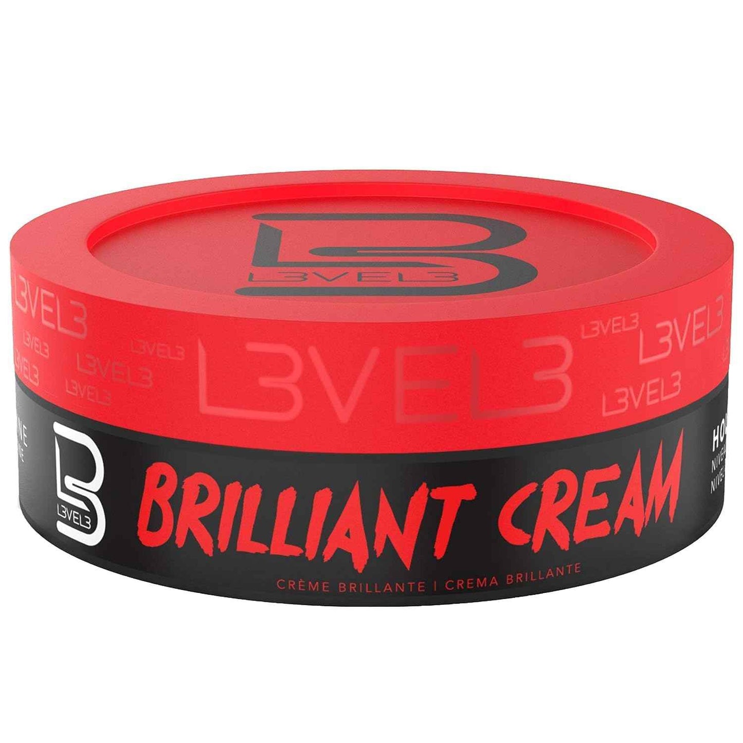 L3 Level 3 Brilliant Cream - Improves Hair Texture and Shine - Delivers a Natural Hair Style Look Hydrates your Hair (4 Pack)
