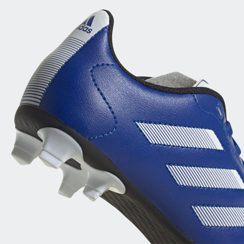 adidas unisex child Goletto Viii Firm Ground Soccer Shoe, Team Royal Blue/White/Core Black, 10 Toddler US