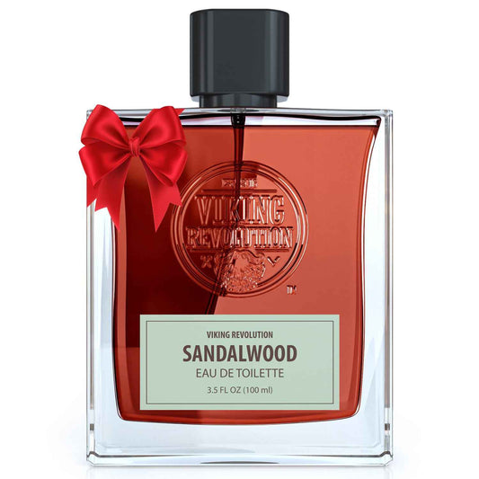 Viking Revolution Sandalwood Cologne for Men - Eau de Parfum - Woody Sandalwood Perfume with Notes of Cedar, Cypress, Plum Blossom, Lemon, Balm, Vanilla - Gifts for Men 3.5 Fl Oz
