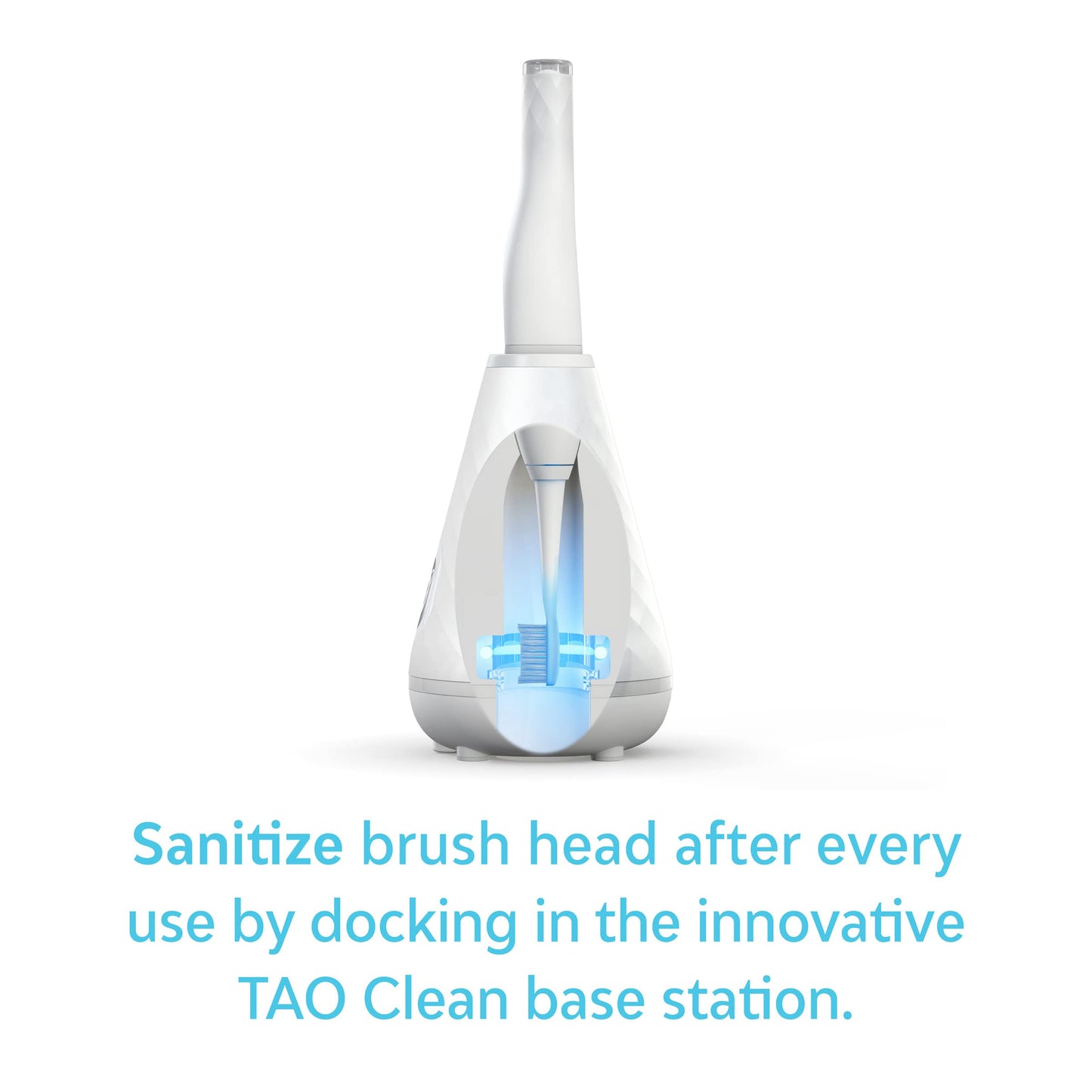 TAO Clean Sonic Electric Toothbrush Replacement Heads (2-Pack) – Whitening Head – Replacement Heads for The TAO Clean Electric Toothbrush and Docking Station