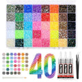 3mm Flatback Rhinestones Bedazzling Kit - 40000 Pcs, 40 Colors
