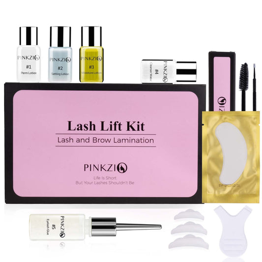 Lash Lift Eyelash Perm Curling Kit Tools – Eyelash Lift Kit with Glue | Semi-Permanent Lash Lifting for Natural Lashes | DIY at-Home or Salon Use | Long-Lasting & Gentle Formula
