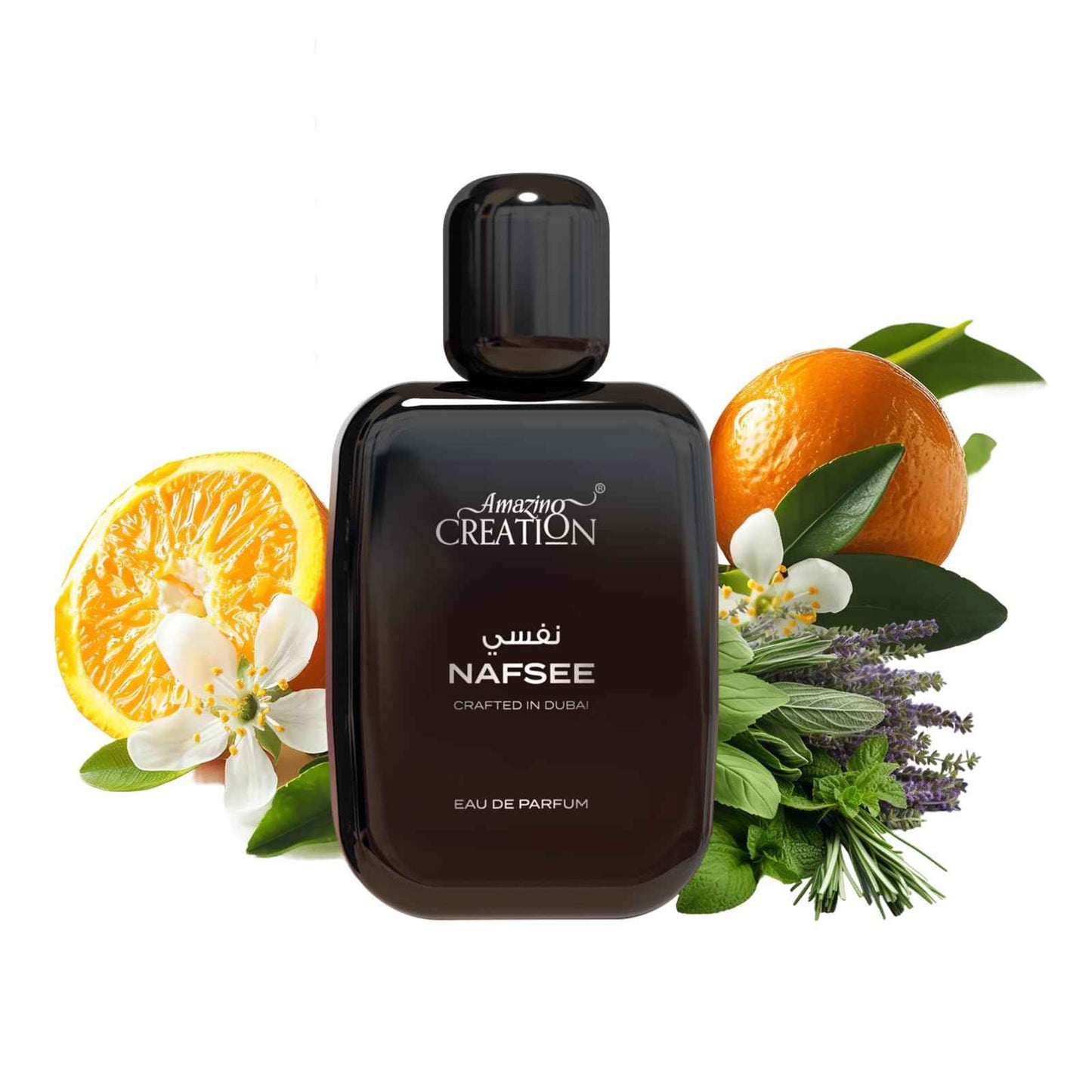 Amazing Creation Nafsee Eau De Parfum For Men, Woody, Floral, Aromatic Fragrance, 3.4 FL OZ / 100ml