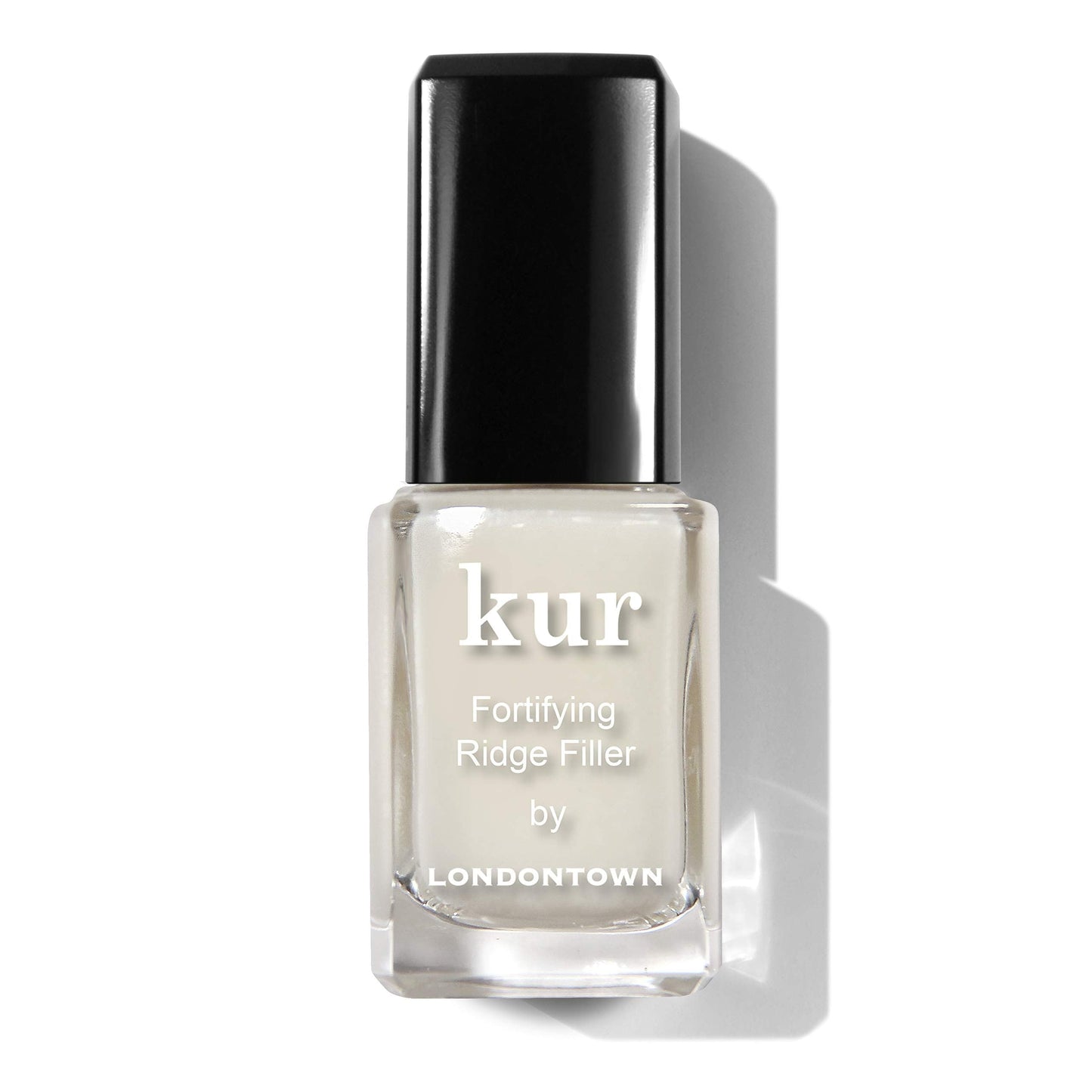 LONDONTOWN Kur Fortifying Ridge Filler, Self Leveling Base, Vegan, Cruelty Free, Paraben Free, Clear, 0.4 Fl Oz