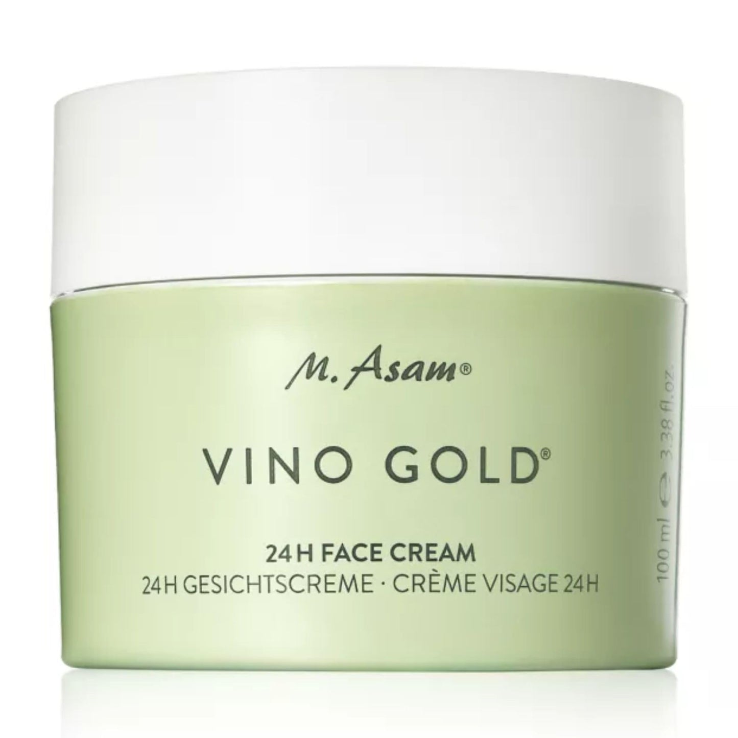 M. Asam VINO GOLD 24h Facial Cream (3.38 Fl Oz)- 24h day cream & night moisturizer against lines & wrinkles, protection against skin aging, anti-aging, vegan facial care, skincare for women.