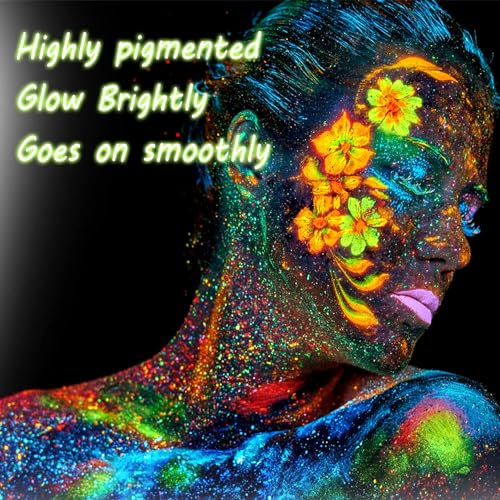 CCbeauty 8 Colors Neon Liquid Face Paint Pen - Waterproof UV
