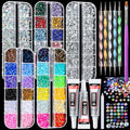 Rhinestone Bedazzling Kit 10000PCS with Glue & Tools