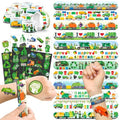 Garbage Truck Party Favors Set - 72 Tattoos & 24 Slap Bracelets