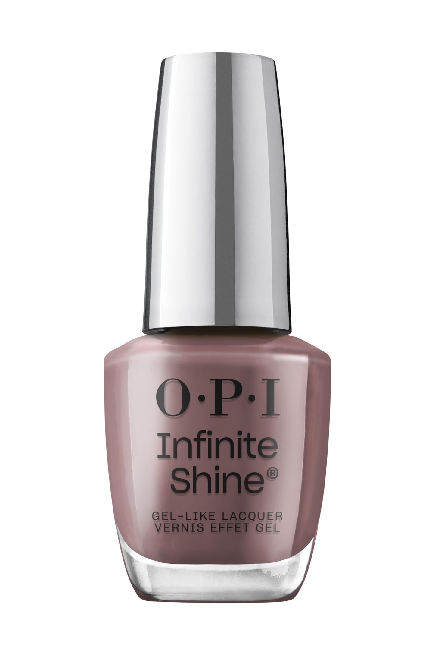 OPI Infinite Shine Long-Wear Dark Crème Finish Opaque Brown Nail Polish, Up to 11 days of wear & Gel-Like Shine, You Don't Know Jacques!, 0.5 fl oz