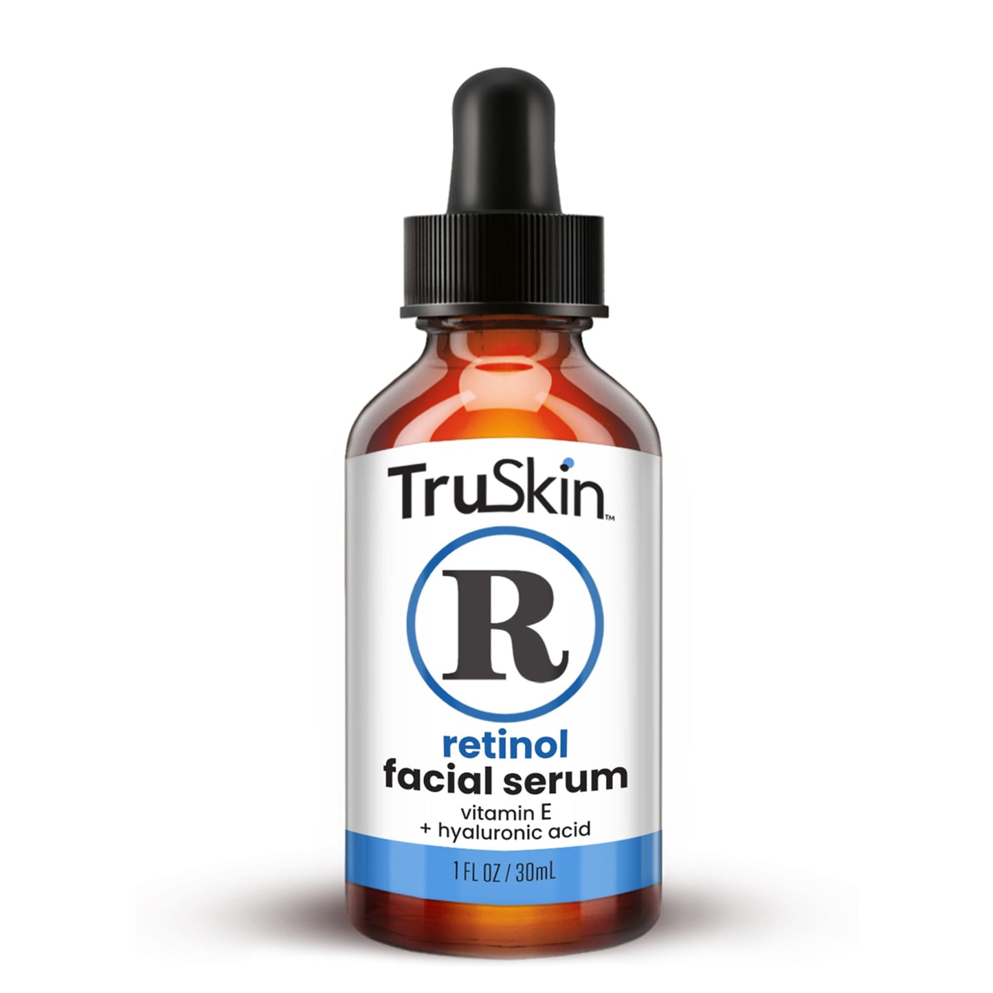 TruSkin Retinol Serum for Face – Gentle Anti-Aging Serum with Retinol, Hyaluronic Acid, and Vitamin E for A More Youthful Feel – Skin Care Made to Improve Fine Lines, Wrinkles, 1 fl oz