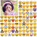 Emoticon Temporary Tattoos 160pcs 2" - Konsait Smiley Face Body Stickers
