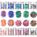 Onwon 10-Box Chunky Glitter Set - Cosmetic Grade for Makeup