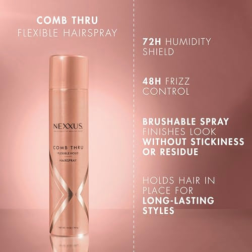 Nexxus Comb Thru Finishing Mist Hair Spray, Volume Spray, Hair Mist, Lightweight Hairspray 1.5 Ounce (Pack of 12)