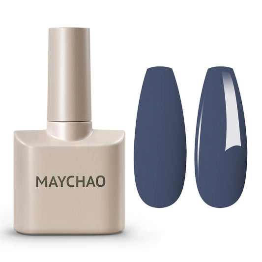 MAYCHAO 15ML Gel Nail Polish 1Pc Blue Haze Gel Polish Soak Off UV LED Nail Polish Nail Art Starter Manicure Salon DIY at Home, 0.5 OZ