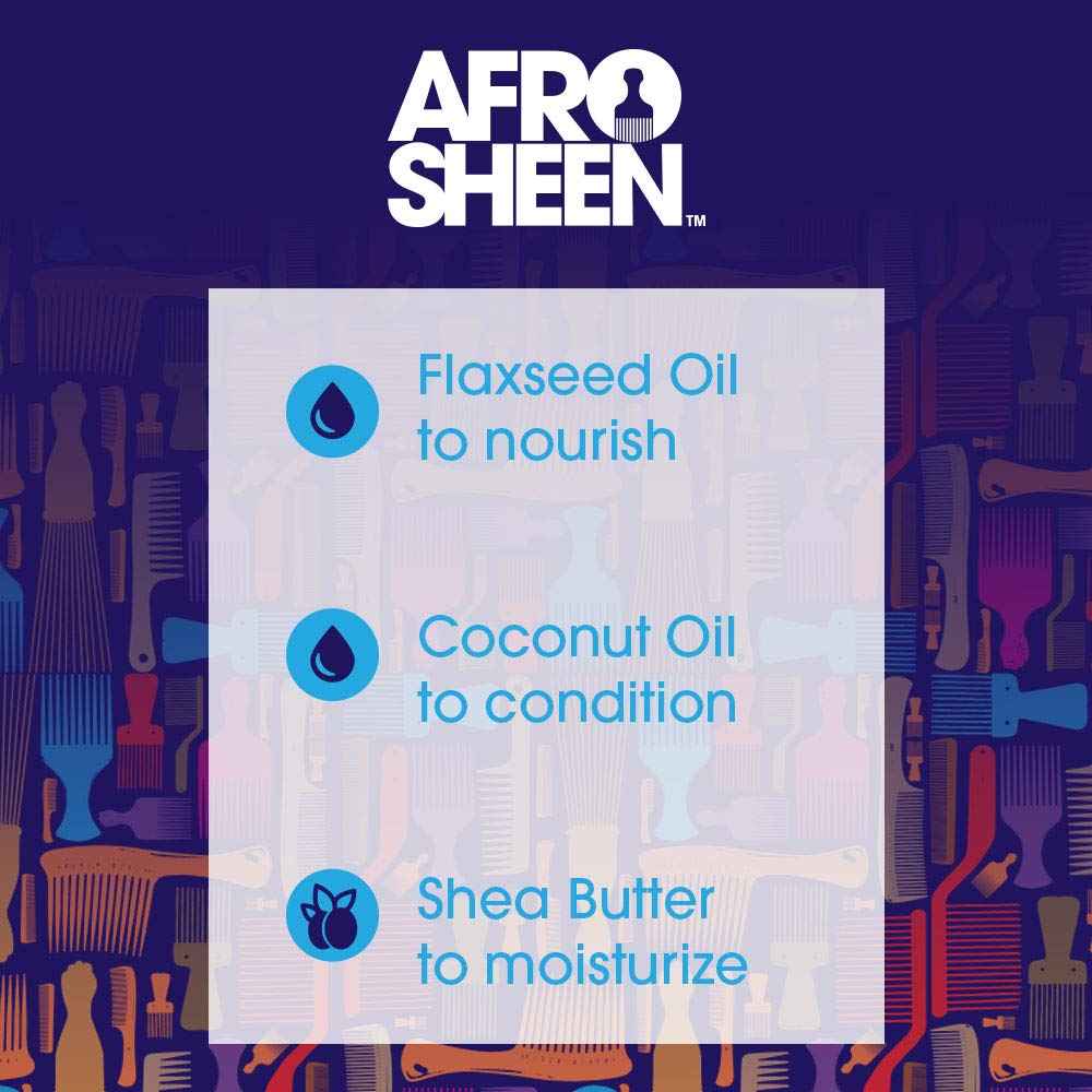 Afro Sheen Gel Cream, Versatile 2-in-1, 12 Ounce