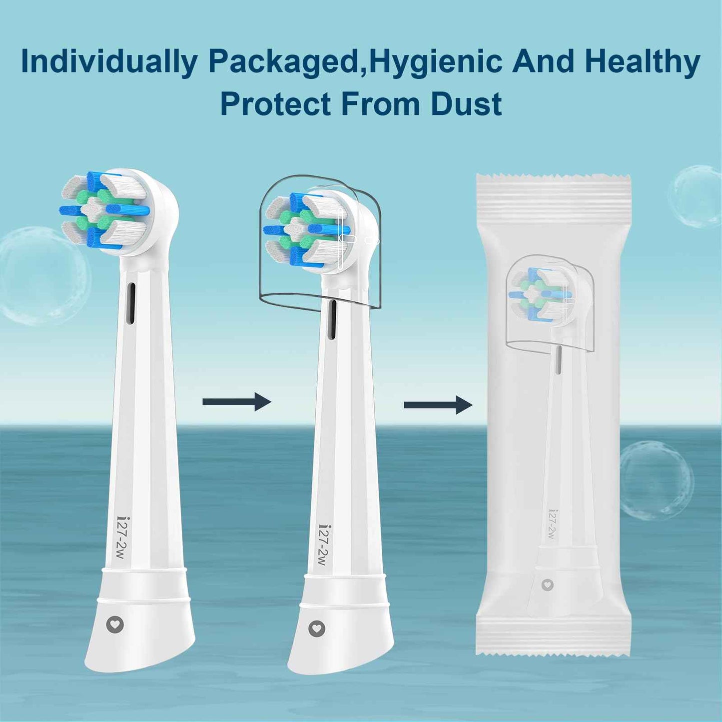 iO Replacement Heads Compatible with Oral B IO 2/3/4/5/6/7/8/9/10 Series Electric Toothbrush,Compatible with Oral B io Series Toothbrush Heads with Medium Bristles