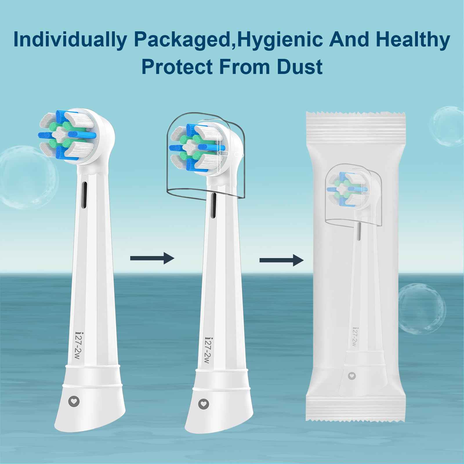 iO Replacement Heads Compatible with Oral B IO 2/3/4/5/6/7/8/9/10 Series Electric Toothbrush,Compatible with Oral B io Series Toothbrush Heads with Medium Bristles