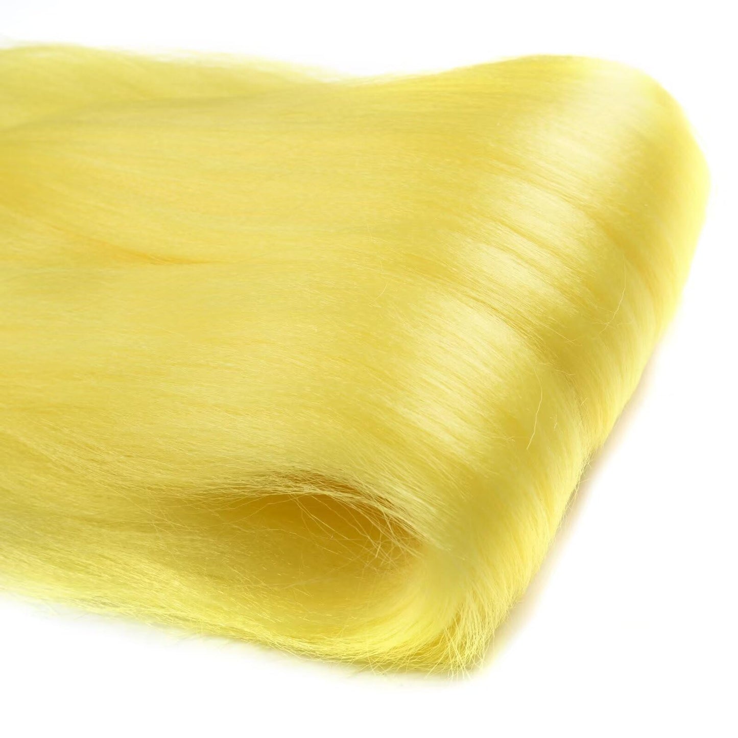 CANELIA Pre stretched Braiding Hair 26 Inch Yellow Braiding Hair Extensions Yaki Braids Hair Hot Water Setting Synthetic Hair Colored Braiding Hair Pre stretched Crochet Hair(26 Inch,3 Packs,Yellow#)