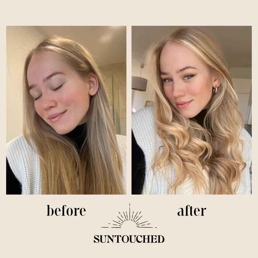 Suntouched Beach Blonde Hair Lightener - Citrus & Chamomile Highlighting Spray for Vegan Highlights, Cruelty, Paraben, Ammonia & Bleach-Free, 3.38 FL Oz