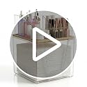 2-Tier Facial Towel Holder with Bamboo Lid & Makeup Organizer