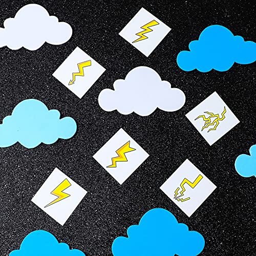 Leelosp 144 Pieces Halloween Lighting Bolt Tattoos Lightning Bolt Stickers Hand Temporary Tattoos Accessories Apparel Accessories for Birthday Party Favor Decorations, 9 Styles