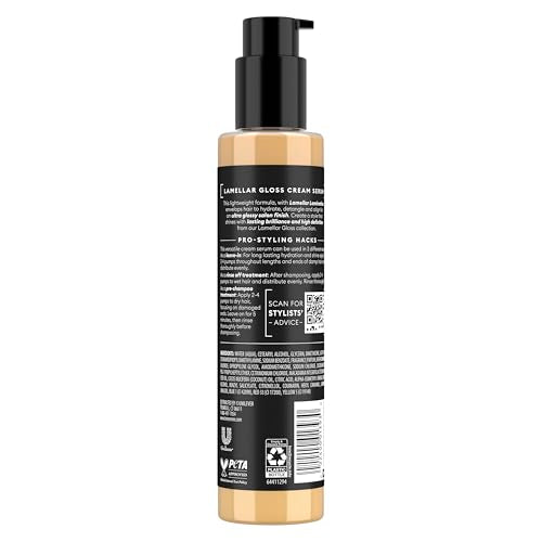 TRESemm? Hydrating & Detangling Cream Serum Lamellar Gloss Ultra Shine Up to 72H 5.7 Fl Oz | Hydrating, Detangling, Ultra Shine, Up to 72H