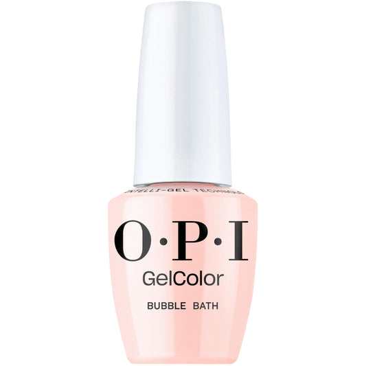 OPI GelColor Bubble Bath | Sheer Nude Pink Crème LED Cure Gel Nail Polish | Salon-Quality Shine, Long-Lasting Wear | Vegan & HEMA Free | 0.5 Fl Oz